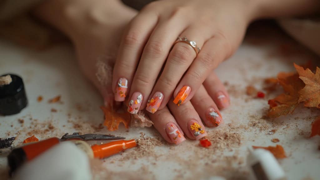 Ideas de uñas cortas para el otoño