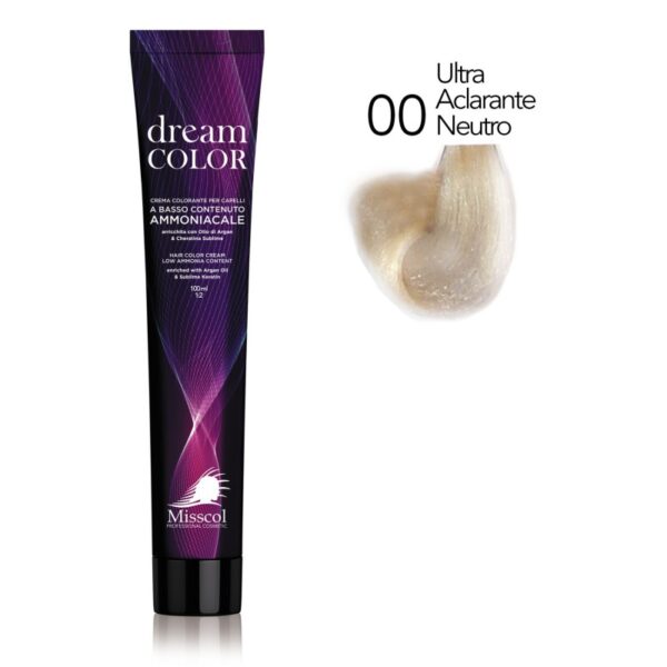 Natural Beauty Leda - Misscol Dream Color Crema Colorante Ultra Aclarante Neutro 00 - 100 ml