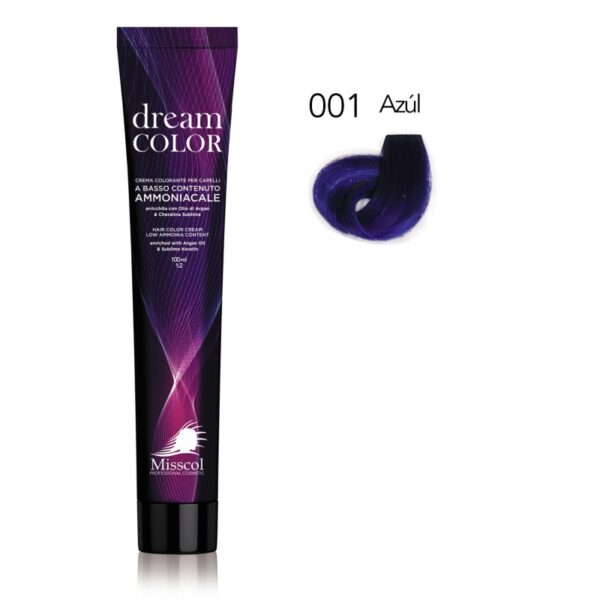 Natural Beauty Leda - Misscol Dream Color Crema Colorante Azul 001 – 100 ml
