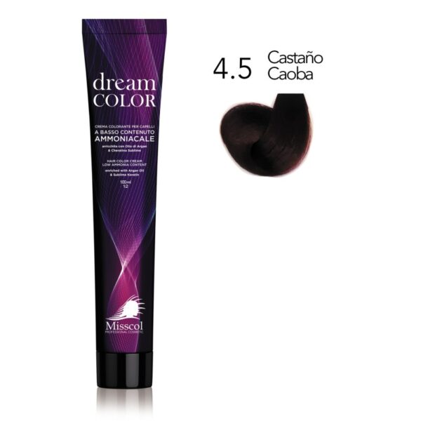 Natural Beauty Leda - Dream Color Misscol - Tinte para Cabello Castaño Caoba 4.5 - 100 ml