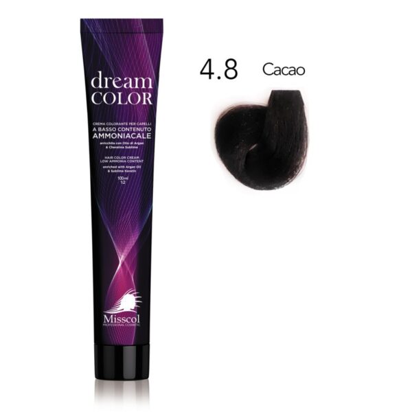 Natural Beauty Leda - Dream Color Misscol Tinte Capilar 4.8 Cacao – 100 ml