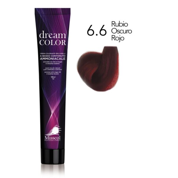 Natural Beauty Leda - Misscol Dream Color 6.6 Rubio Oscuro Rojo – 100 ml