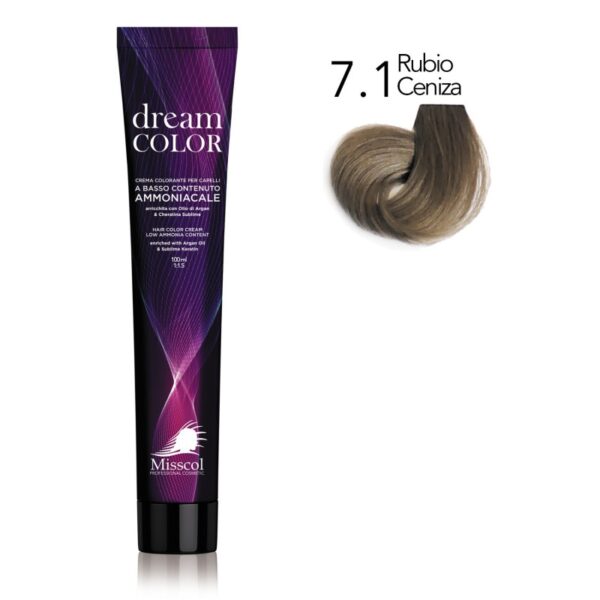 Natural Beauty Leda - Misscol Dream Color Tinte Rubio Ceniza 7.1 - 100 ml