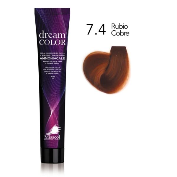 Natural Beauty Leda - Misscol Dream Color Tinte Rubio Cobre 7.4 – 100 ml