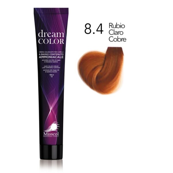 Natural Beauty Leda - Misscol Dream Color 8.4 Rubio Claro Cobre – 100 ml