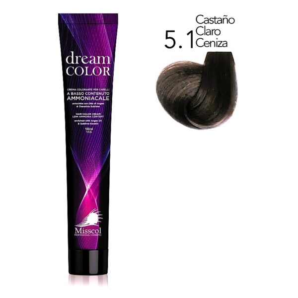 Natural Beauty Leda - Misscol Dream Color Tinte 5.1 Castaño Claro Ceniza – 100 ml