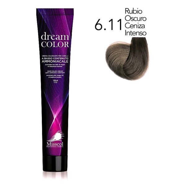 Natural Beauty Leda - Misscol Dream Color 6.11 Rubio Oscuro Ceniza Intenso – 100 ml