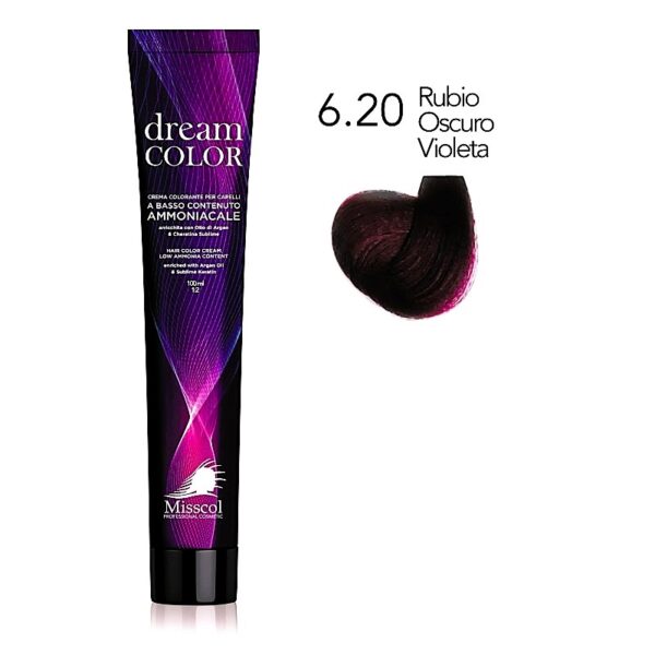 Natural Beauty Leda - Misscol Dream Color 6.20 Rubio Oscuro Violeta – 100 ml