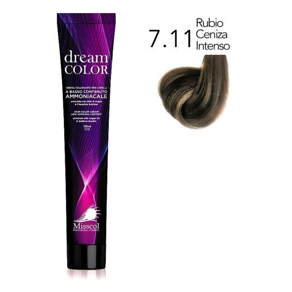 Natural Beauty Leda - Misscol Dream Color Tinte Rubio Ceniza Intenso 7.11 – 100 ml