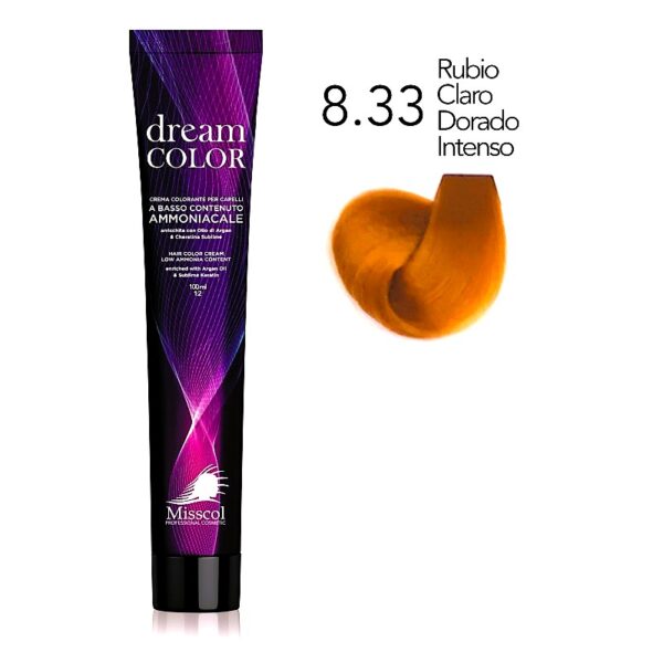 Natural Beauty Leda - Misscol Dream Color 8.33 Rubio Claro Dorado Intenso - 100 ml