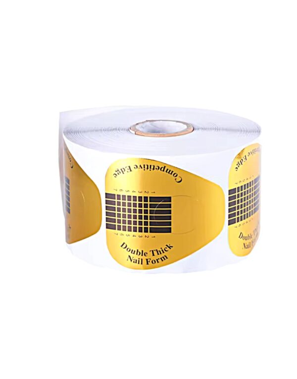 Natural Beauty Leda - Formas para Uñas Double Thick - Rollos de 500 unidades
